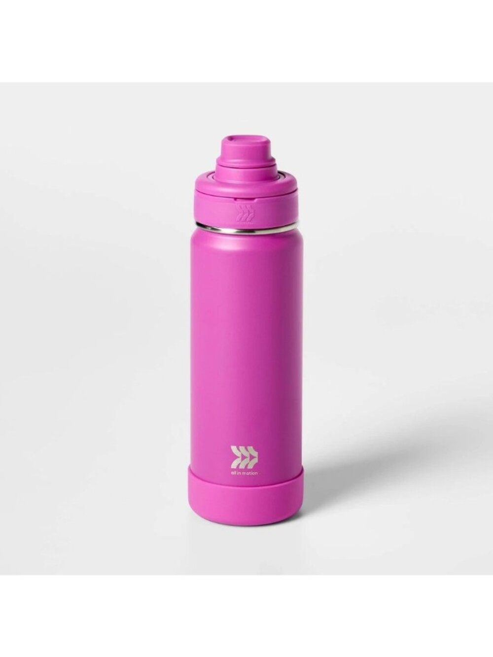 All In Motion 24 Oz Pink/Purple Stainless Steel Vacuum Insulated Bottle Handle